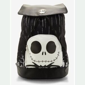 Bioworld The Nightmare Before Christmas Jack Glow‎ In The Dark Slouch Backpack